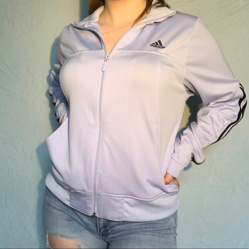 Adidas Periwinkle Zip-up